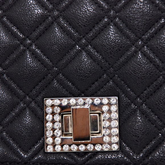 Black Cocobella Quilted Envelope Clutch | Evening Handbag | Purse - Picture 5 of 8
